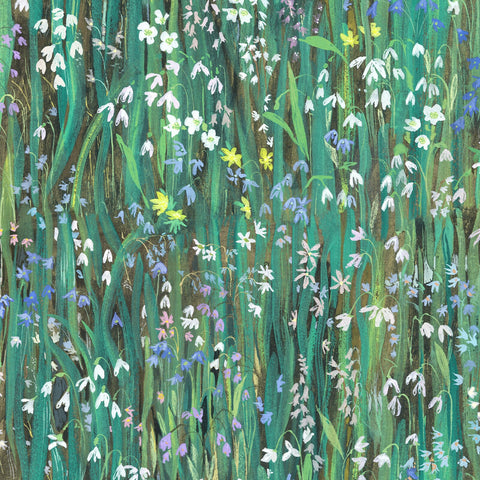 GALANTHI Wallpaper - Viridis Sample