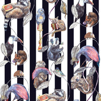 HACKNEY EMPIRE Wallpaper - Midnight Stripe Sample