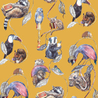 HACKNEY EMPIRE Wallpaper - Ochre Sample