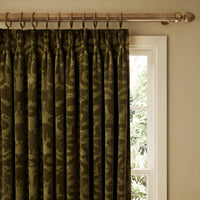 ANACONDA Velvet Curtain - Olive Green
