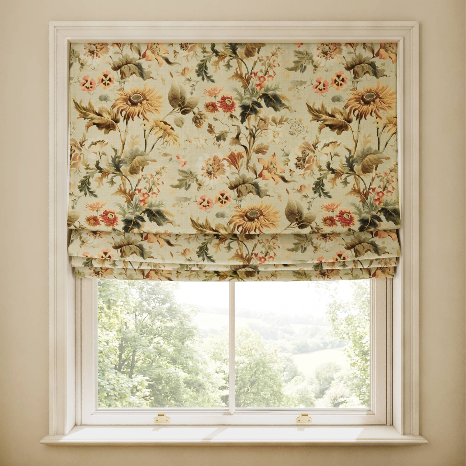 AVALON Cotton Linen Blind - Apple