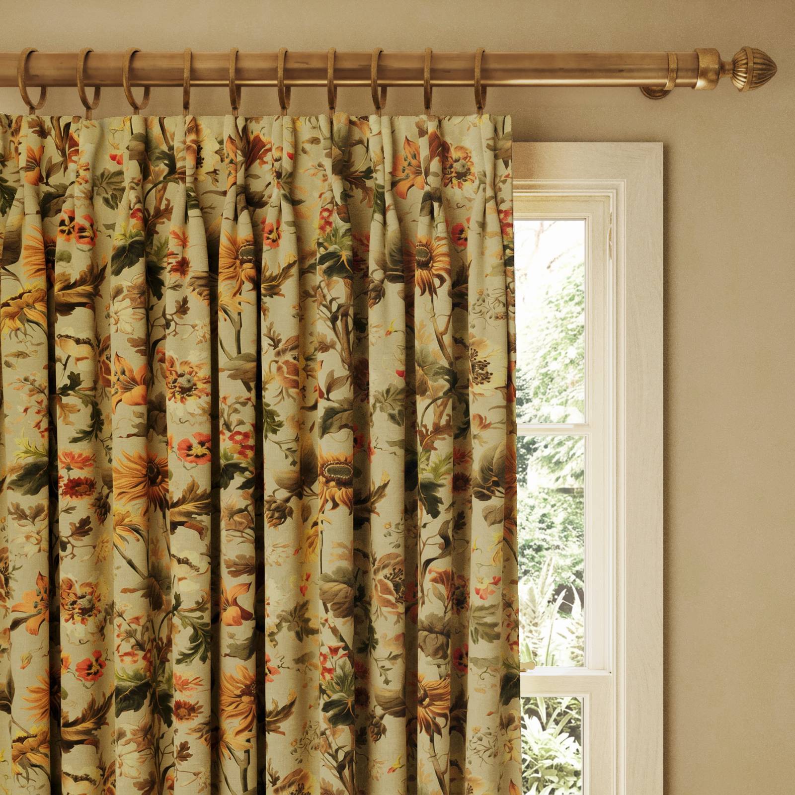 a curtain from a window
