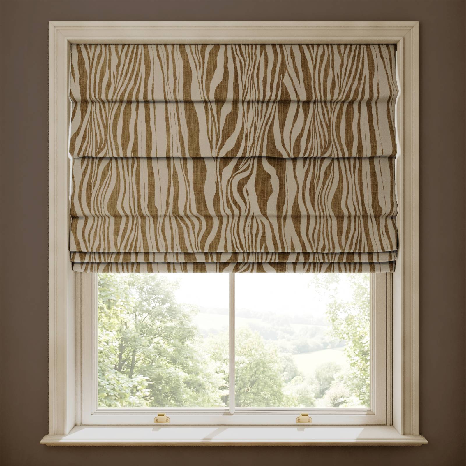 DAZZLE Cotton Linen Blind - Cedar