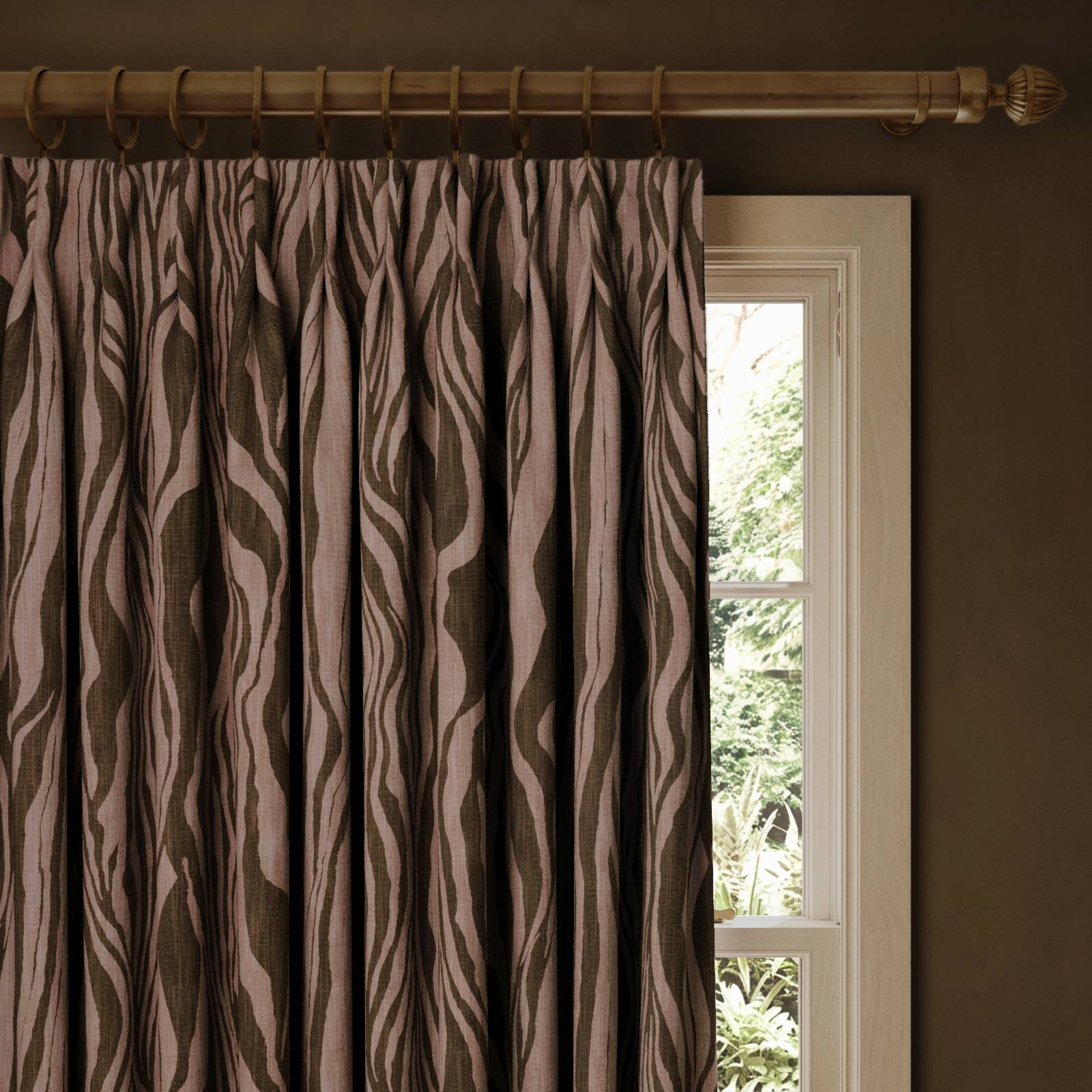 DAZZLE Cotton Linen Curtain - Cosmos