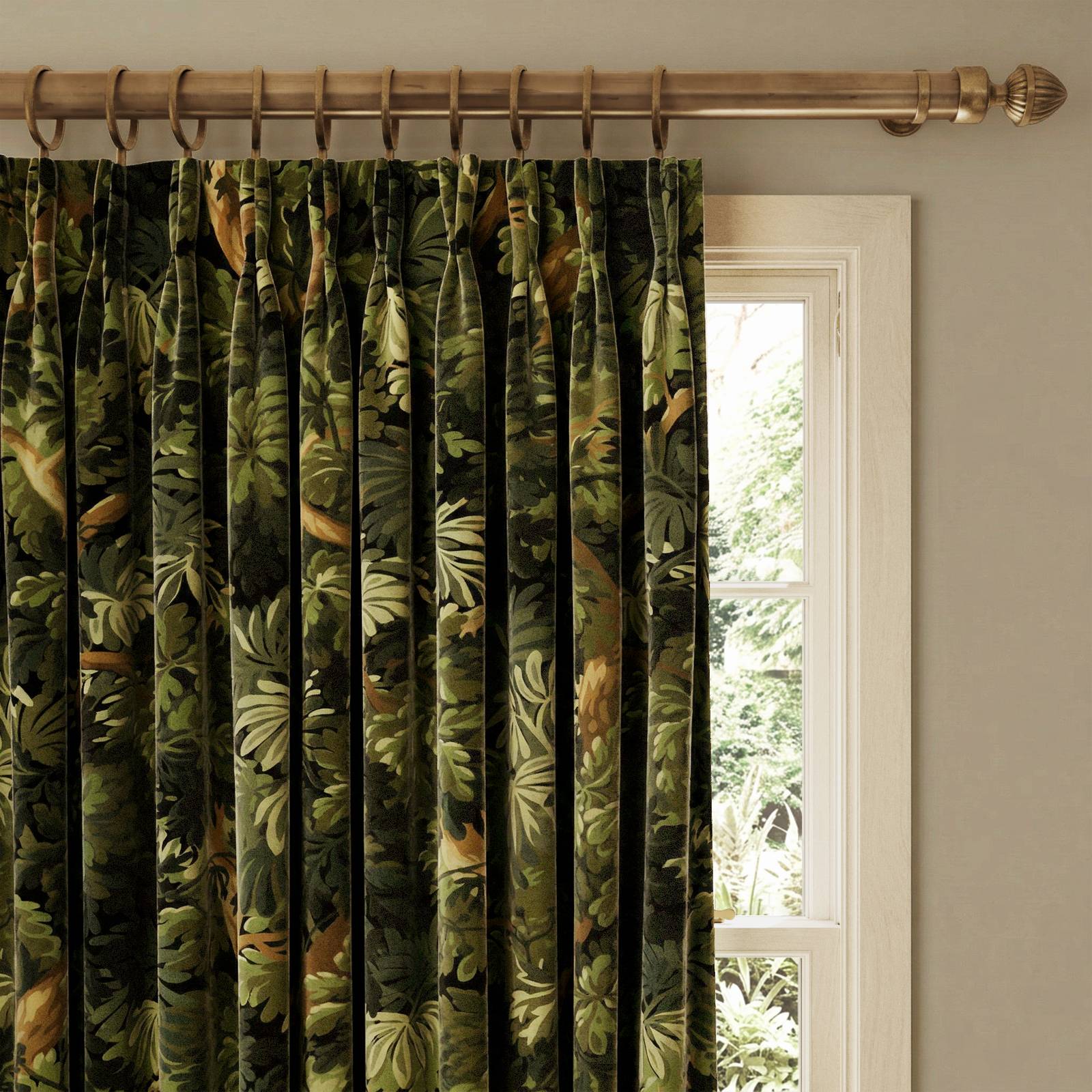 a curtain from a window