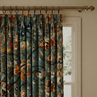 GAIA Velvet Curtain - Prussian Blue