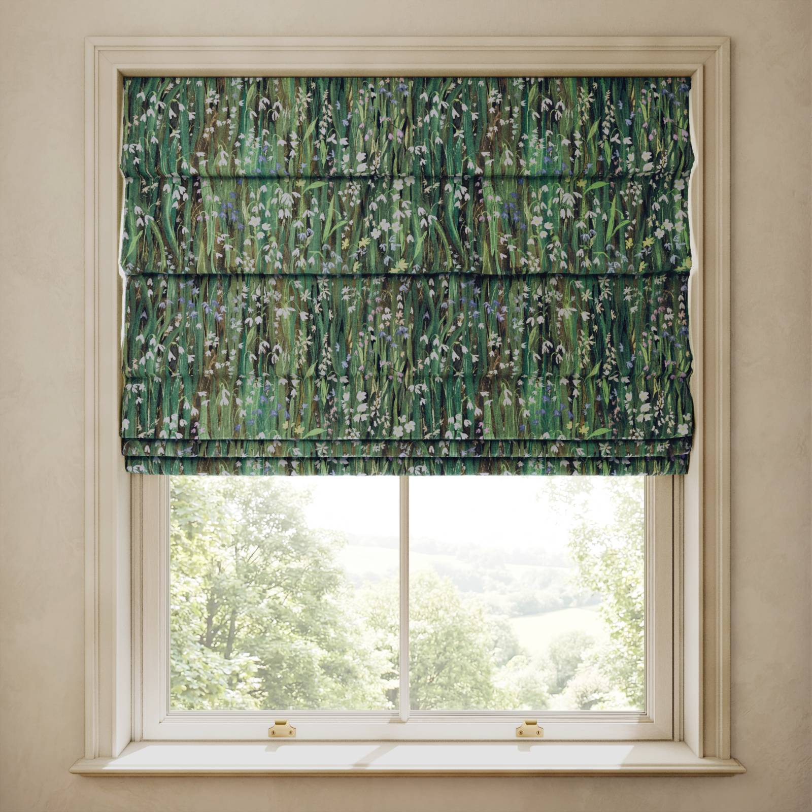 GALANTHI Cotton Linen Blind - Viridis