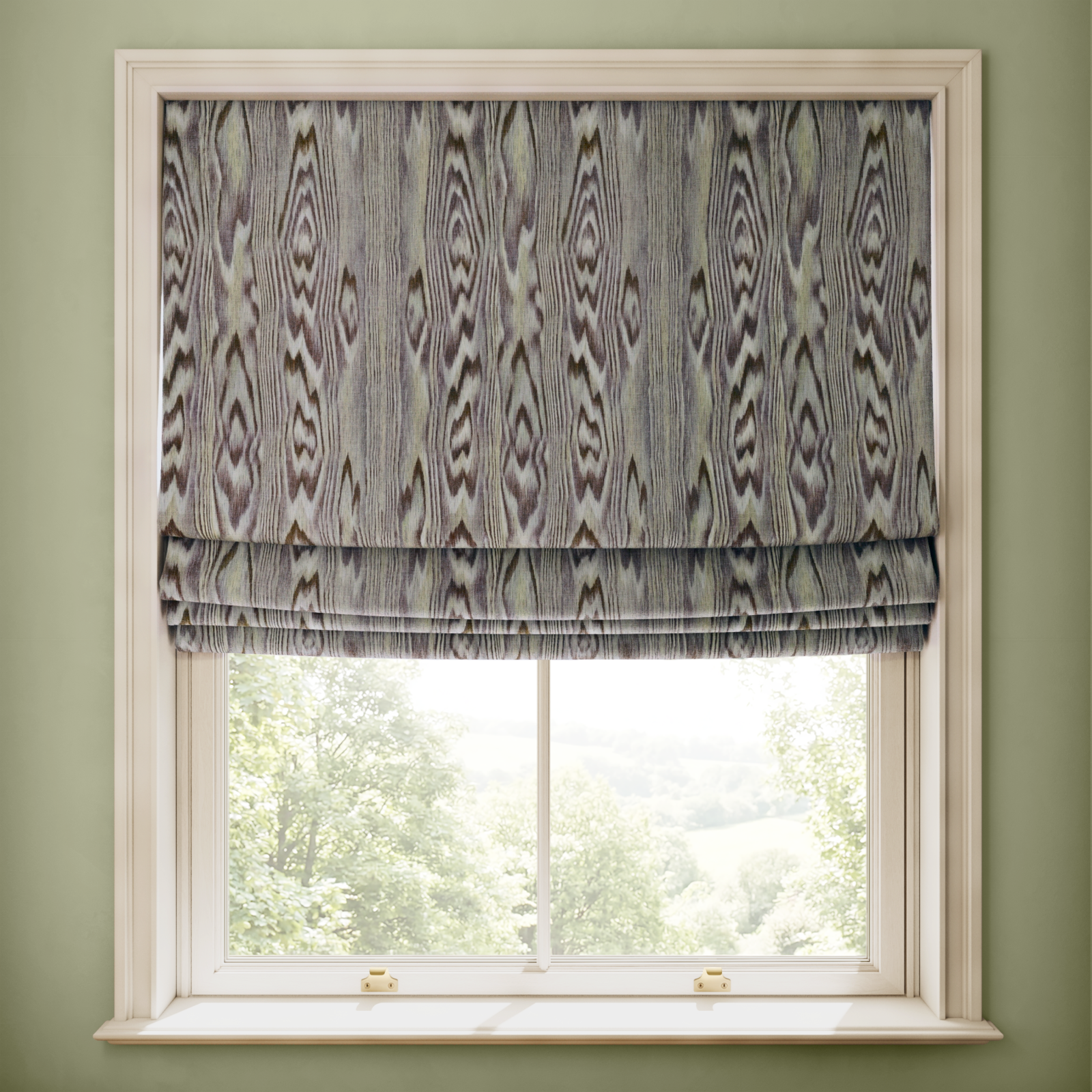 HEARTWOOD Cotton Linen Blind - Celadon