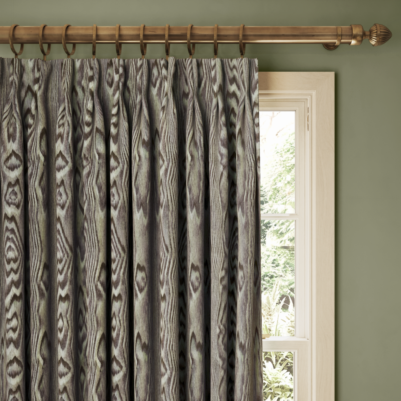 HEARTWOOD Cotton Linen Curtain - Celedon