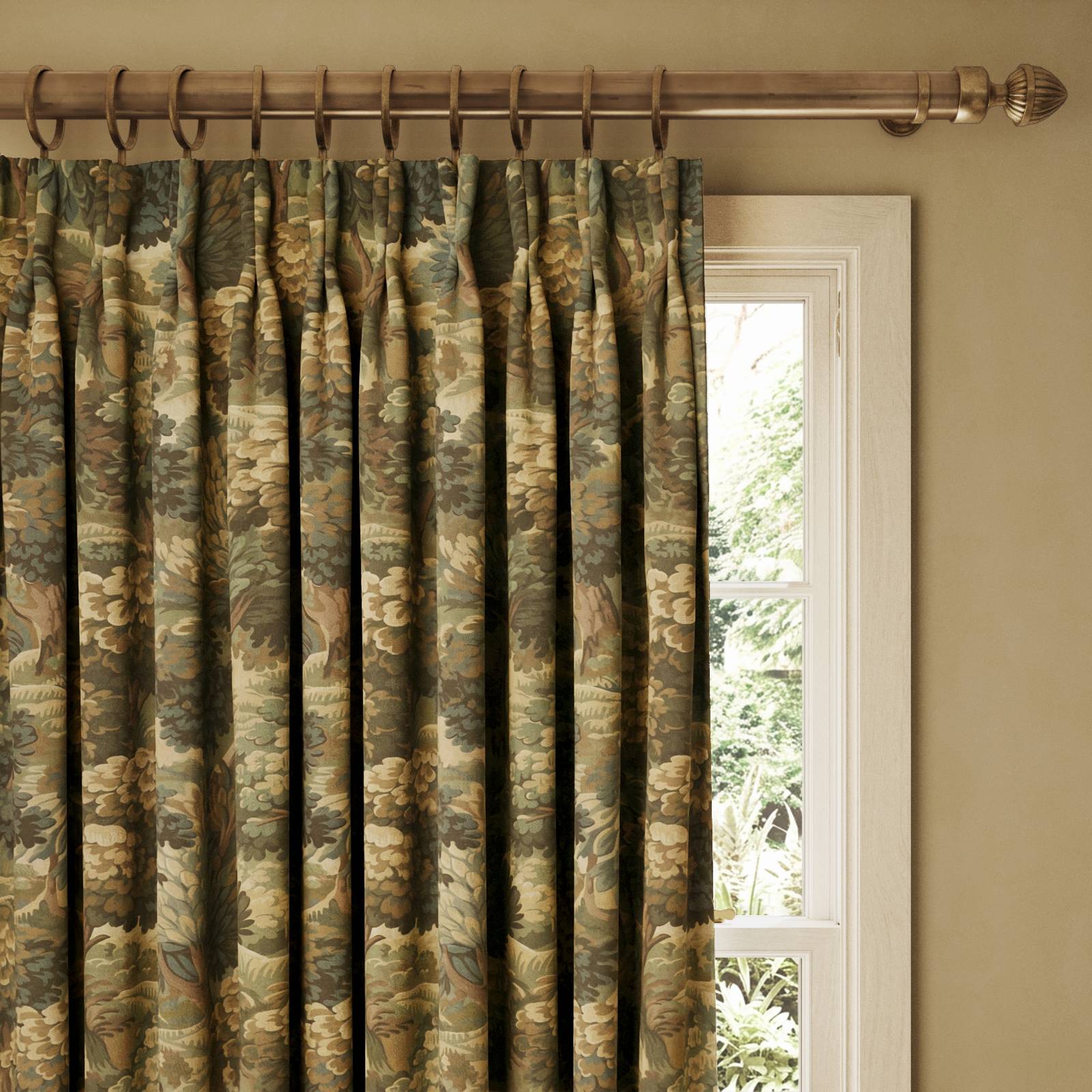 a curtain from a window