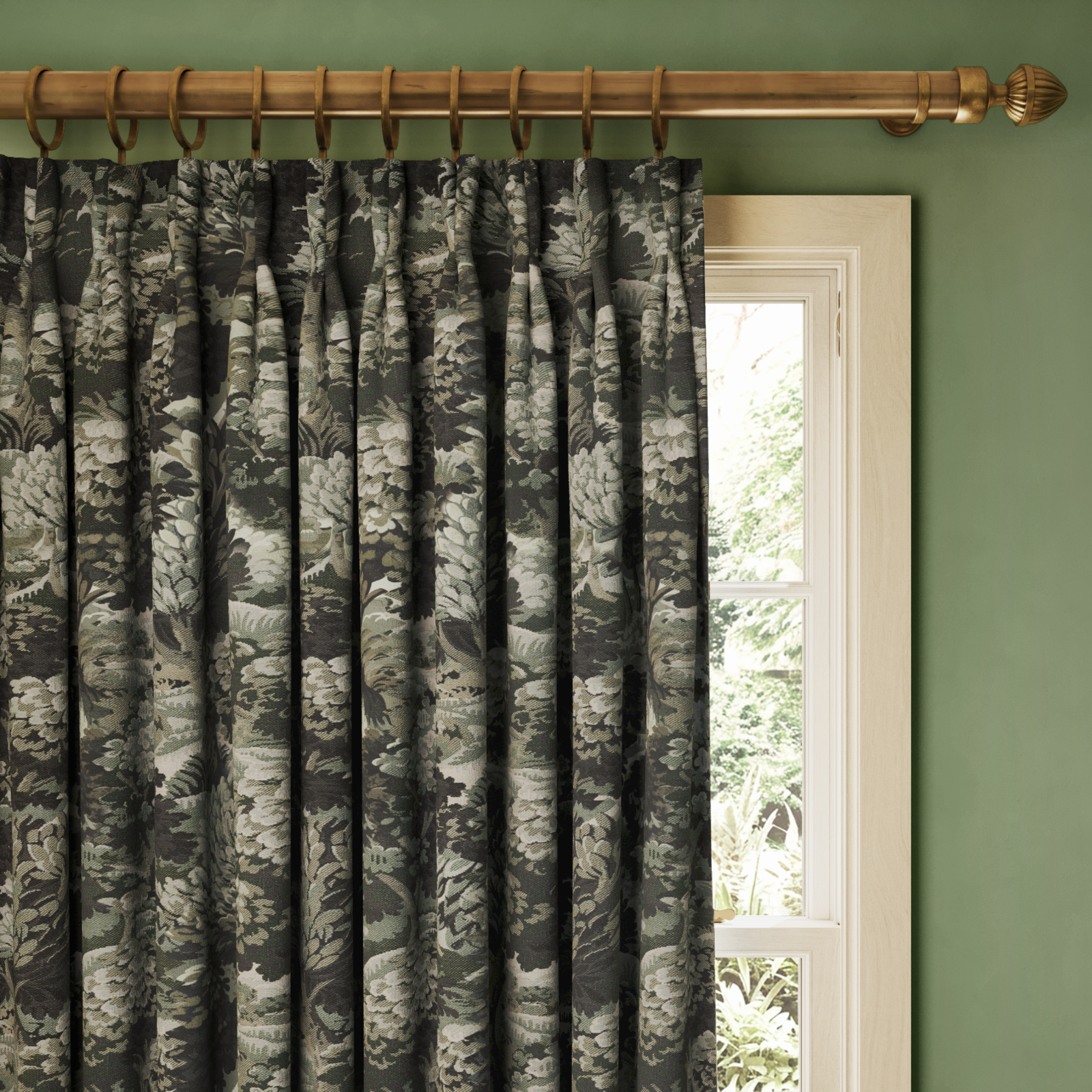 NEMOR Jacquard Curtain - Verde