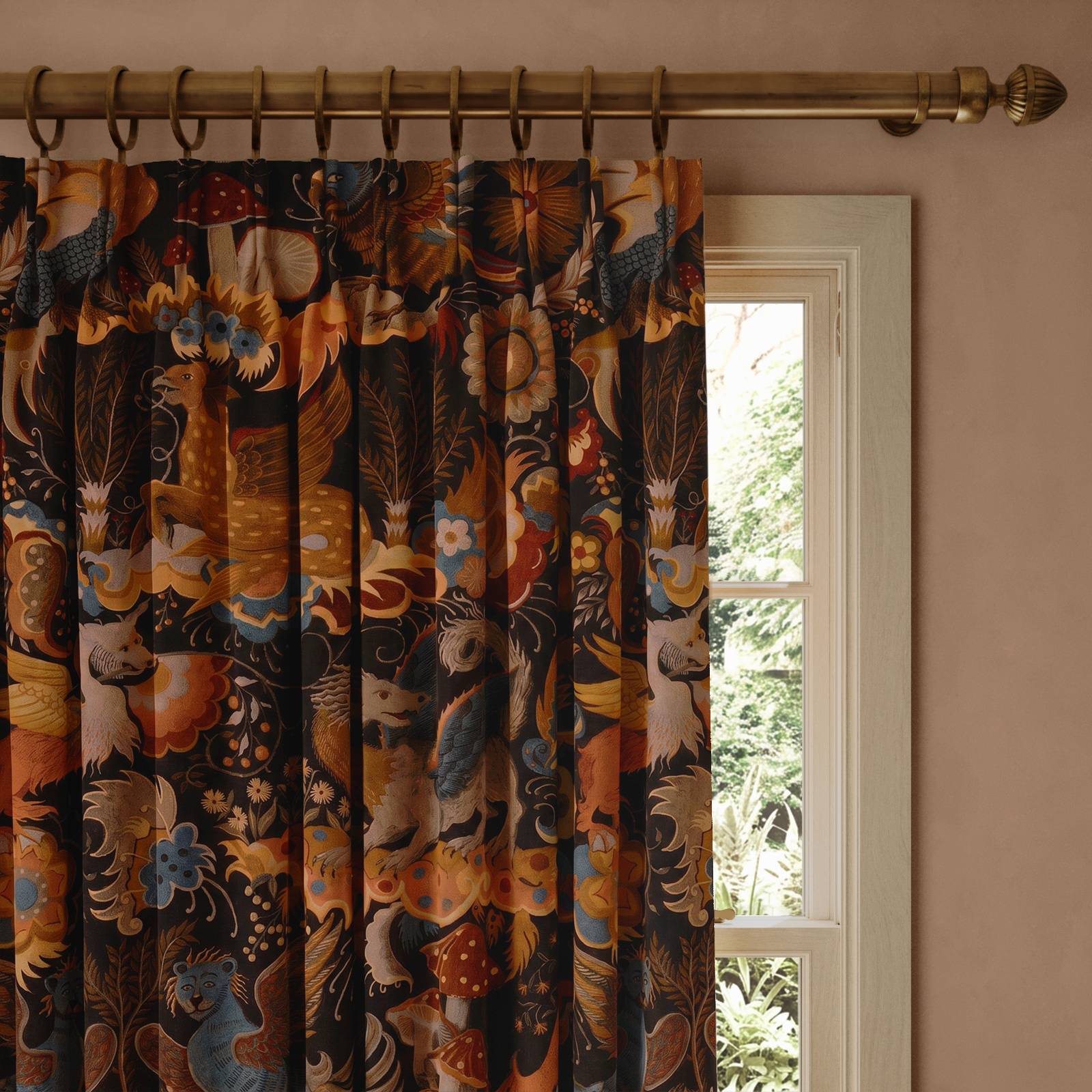 PHANTASIA Velvet Curtain - Selenite Orange