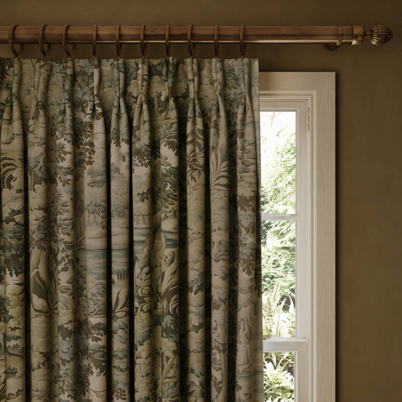 PLANTASIA Cotton Linen Curtain - Sage