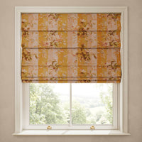 RAINBOW ROSE Cotton Linen Blind - Dusk Stripe