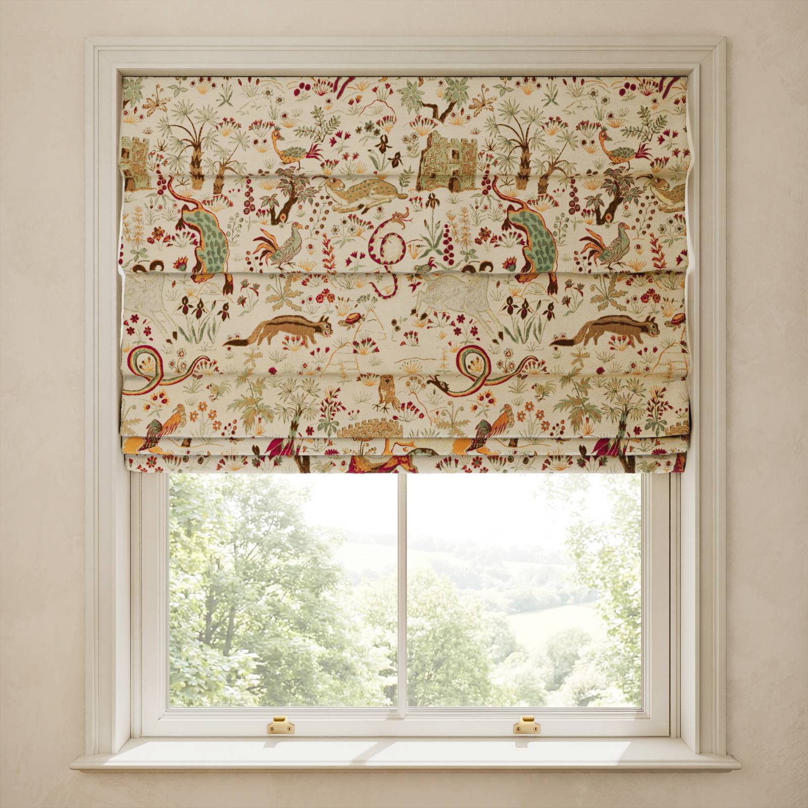 TREMATONIA Jacquard Blind - Ecru