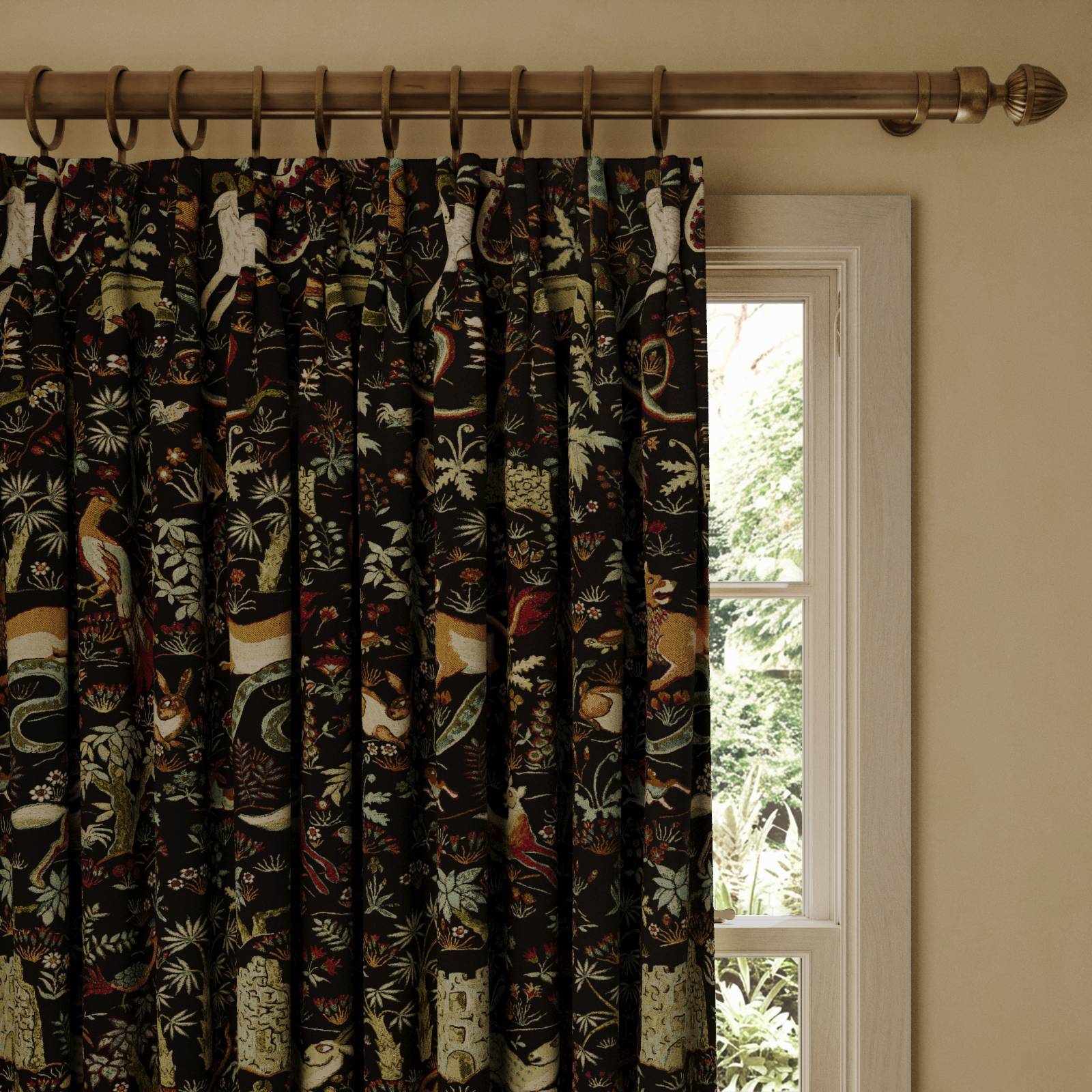 TREMATONIA Jacquard Curtain - Onyx