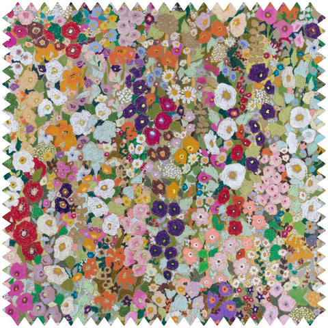 HOLLYHOCKS Cotton Linen - Spring Sample