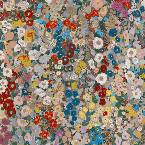 HOLLYHOCKS Wallpaper - Autumn Sample