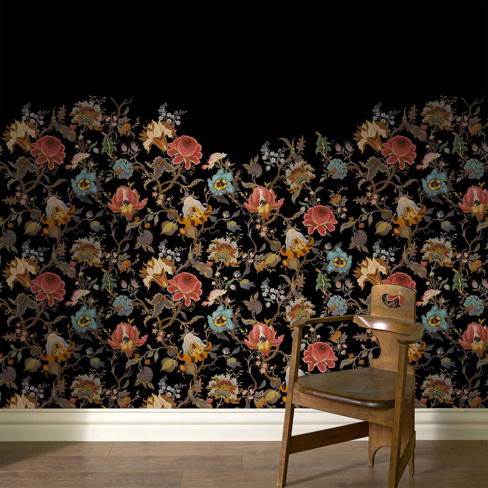 ARTEMIS CLIMBING WALLS Wallpaper - Black