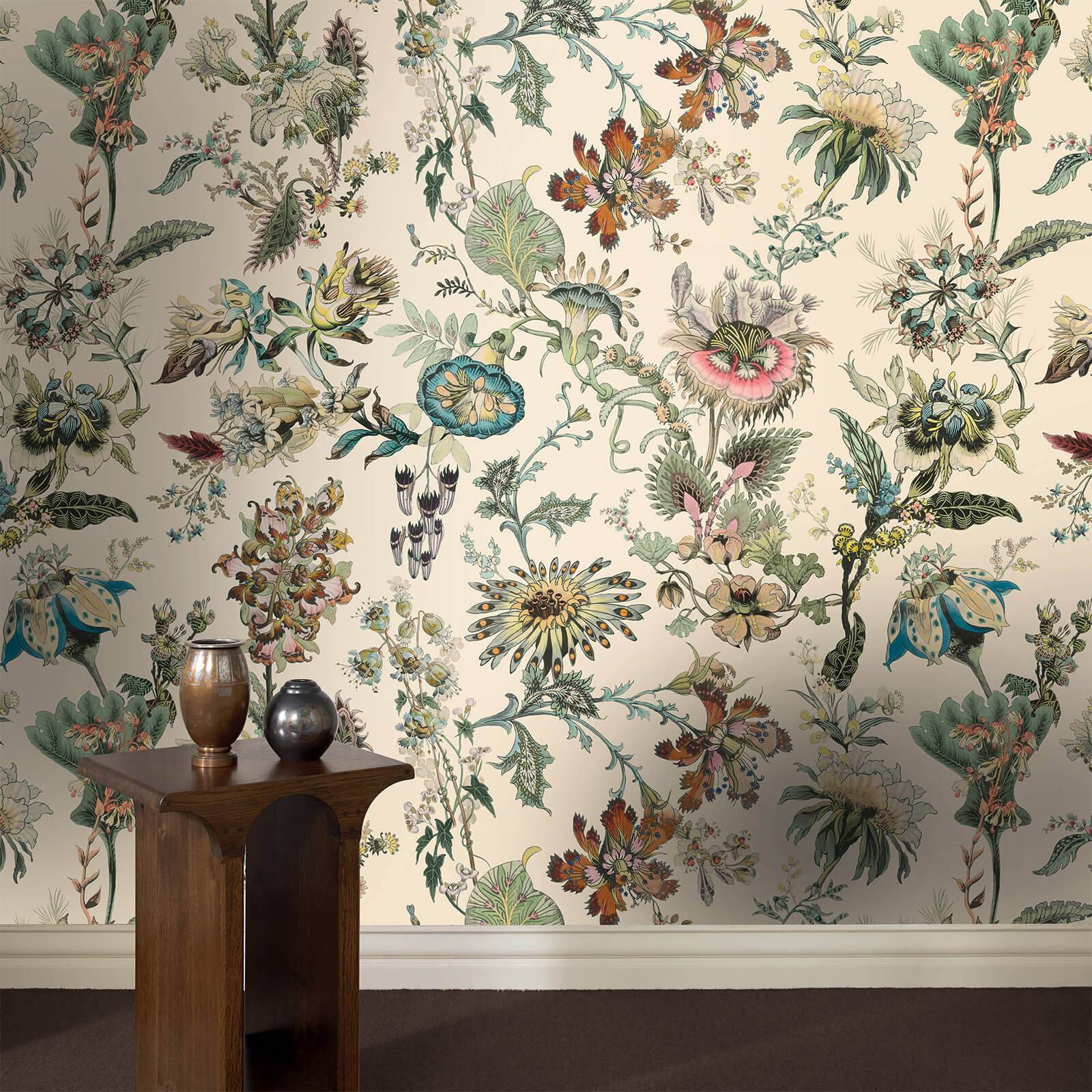 FLORA FANTASIA Wallpaper - Ecru