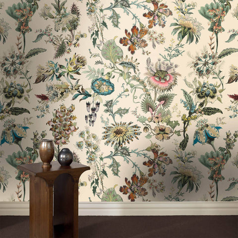 FLORA FANTASIA Wallpaper - Ecru secondary image