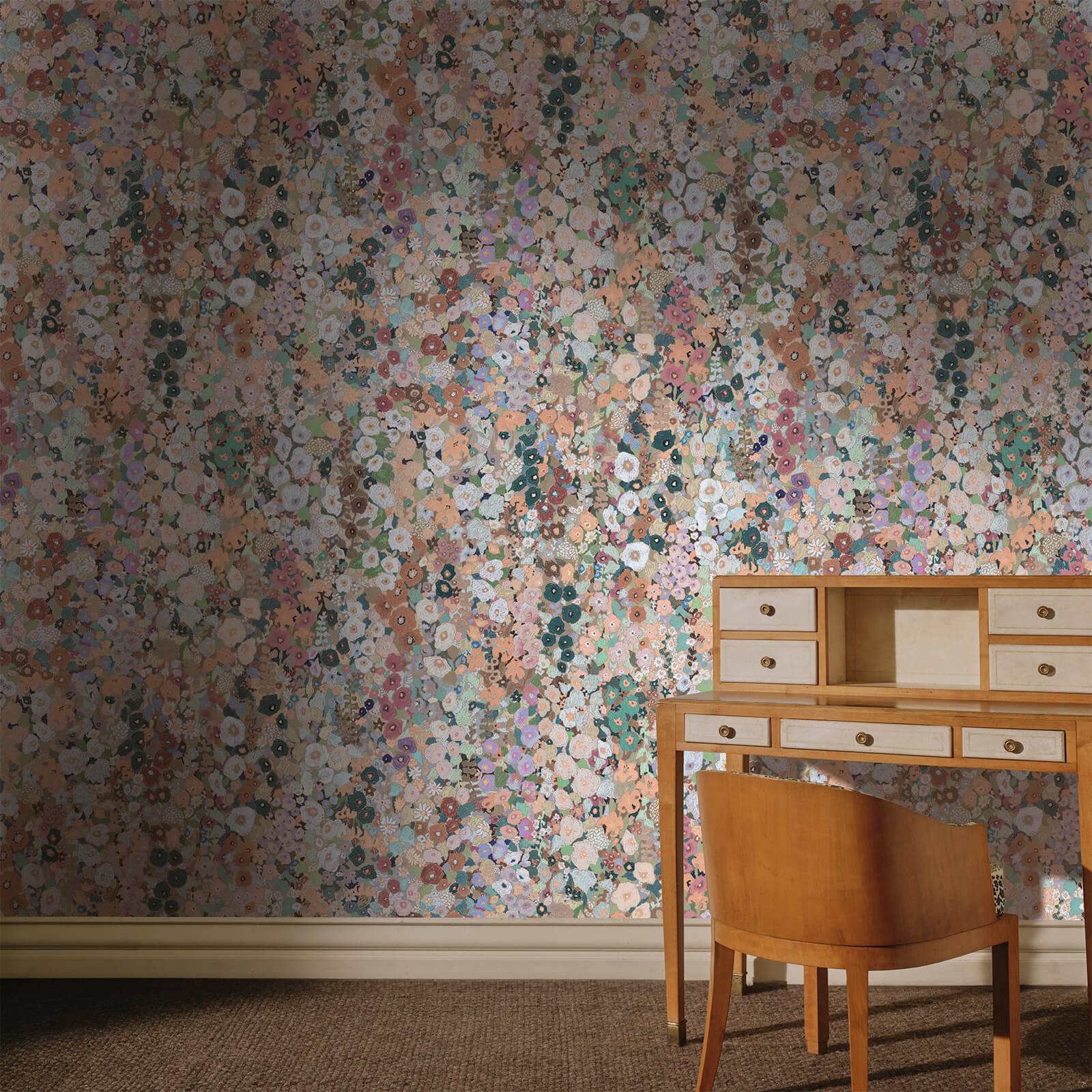 HOLLYHOCKS Wallpaper - Prairie