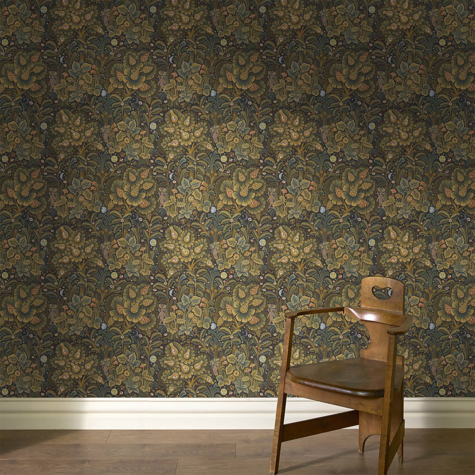 MOON GARDEN Wallpaper - Midnight