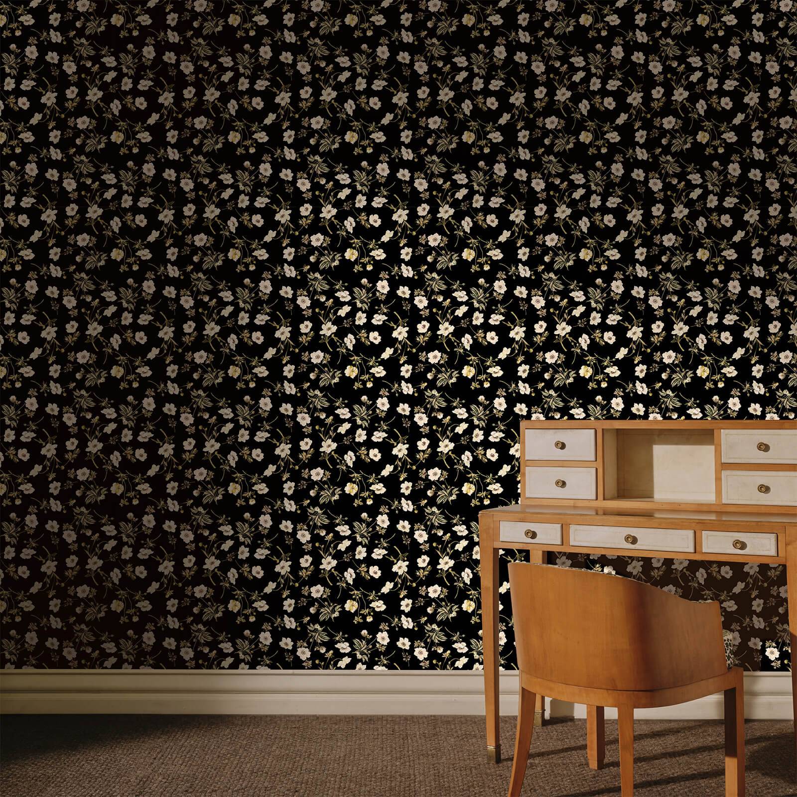 POPPIUM Wallpaper - Ebony