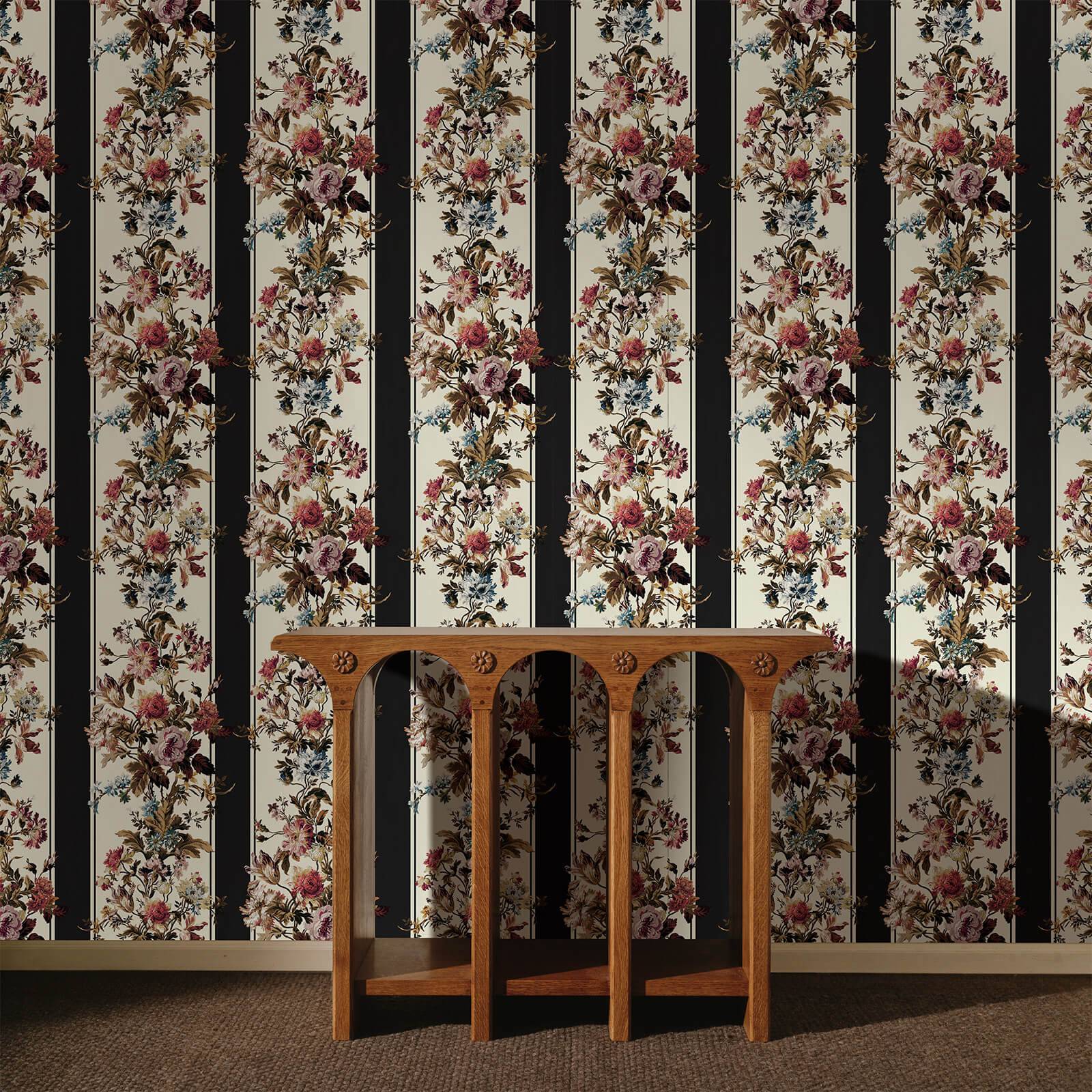 ROSETTA GARLAND Wallpaper - Noir