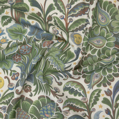 MOON GARDEN Cotton Linen Blind - Verde secondary image