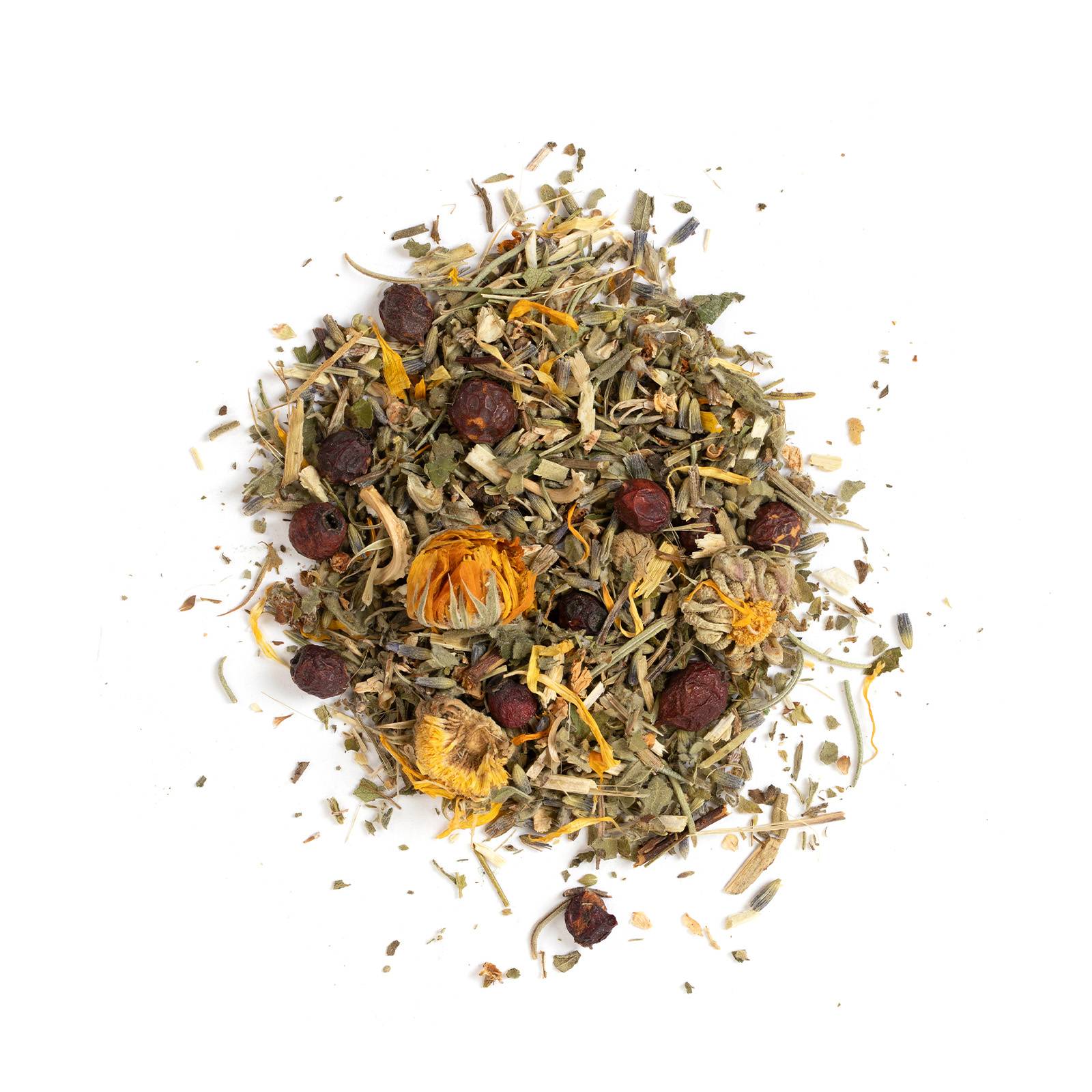 a pile of dried herbs