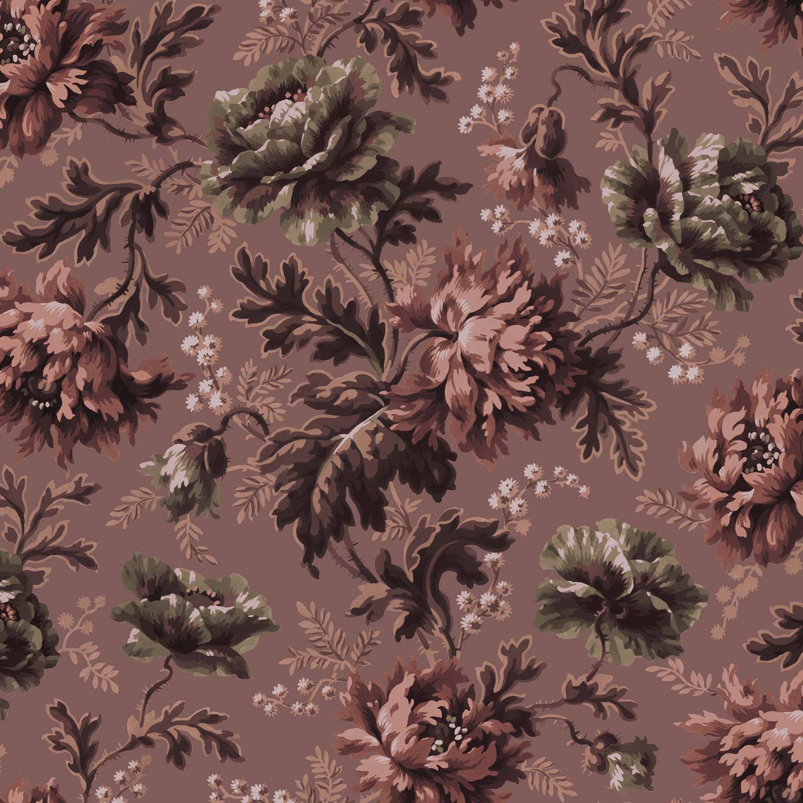 a floral pattern on a fabric