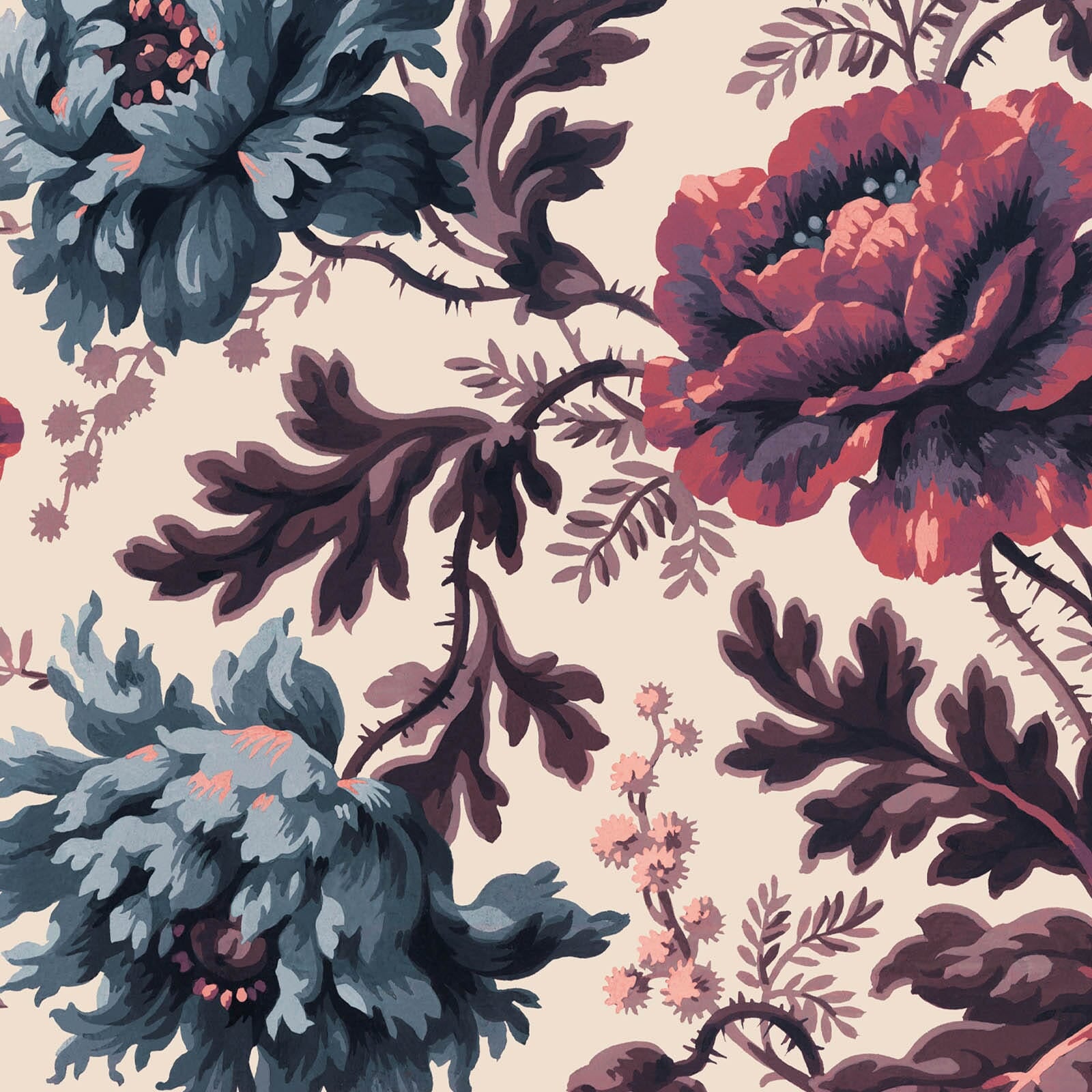 OPIA MAGNA Wallpaper - Magenta Sample