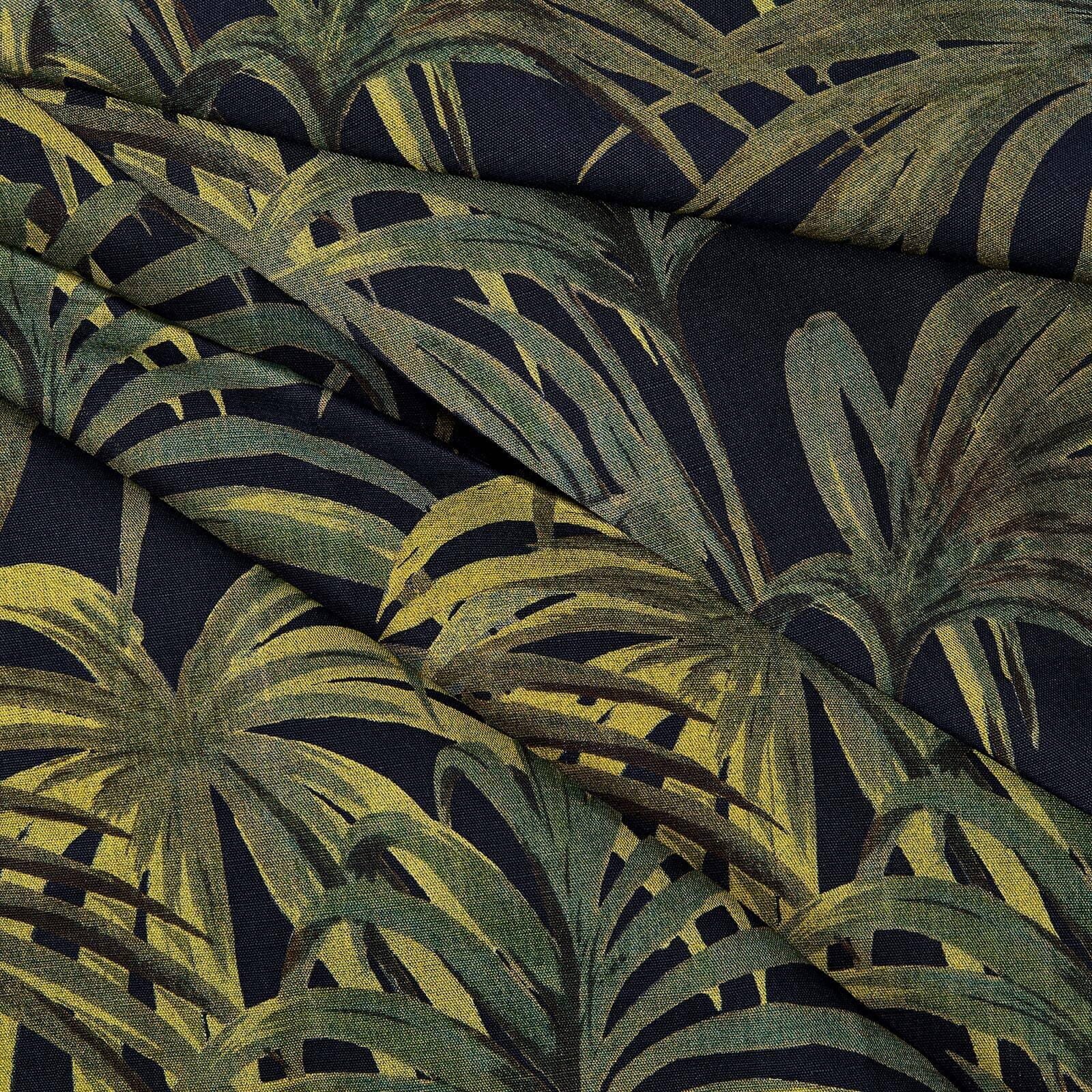 PALMERAL Cotton Linen - Midnight & Green