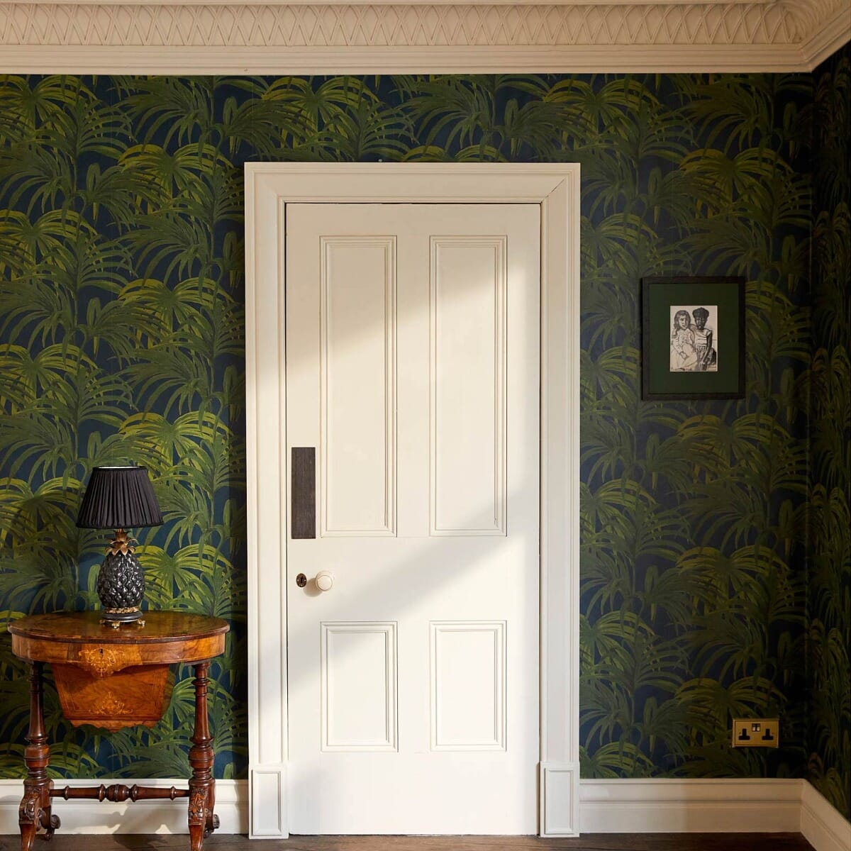 PALMERAL Wallpaper - Midnight & Green