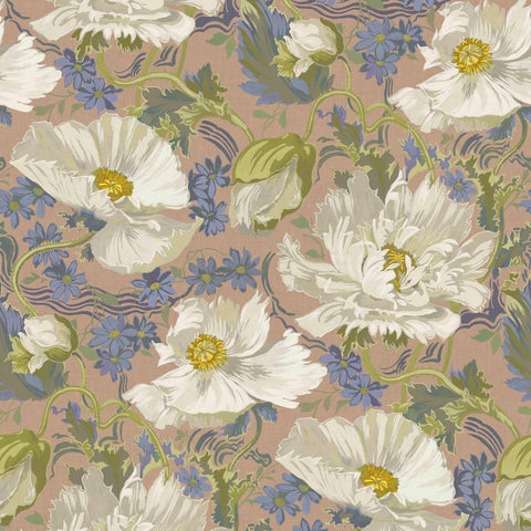 PAPAVERA Wallpaper - Tourmaline Sample