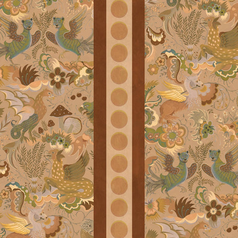PHANTASIA BY PIERCE AND WARD Wallpaper - Taupe Sample