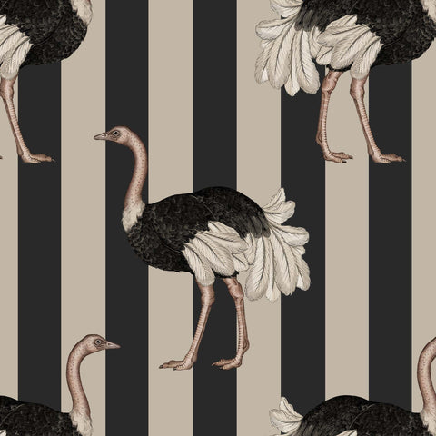 PRIDE Wallpaper - Clay & Off Black Sample