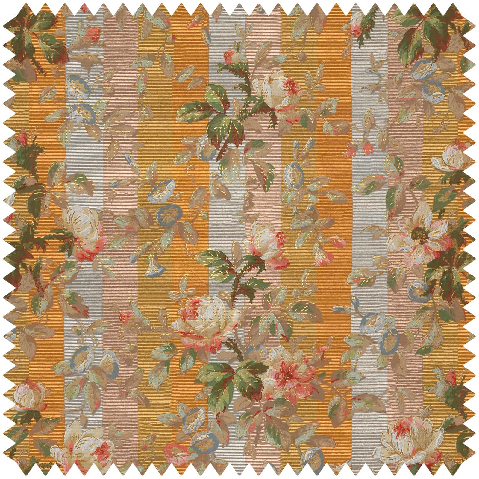 RAINBOW ROSE Cotton Linen - Dusk Stripe