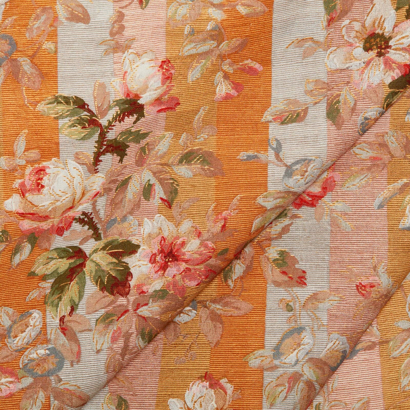 RAINBOW ROSE Cotton Linen - Dusk Stripe