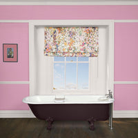HOLLYHOCKS Cotton Linen Blind - Spring