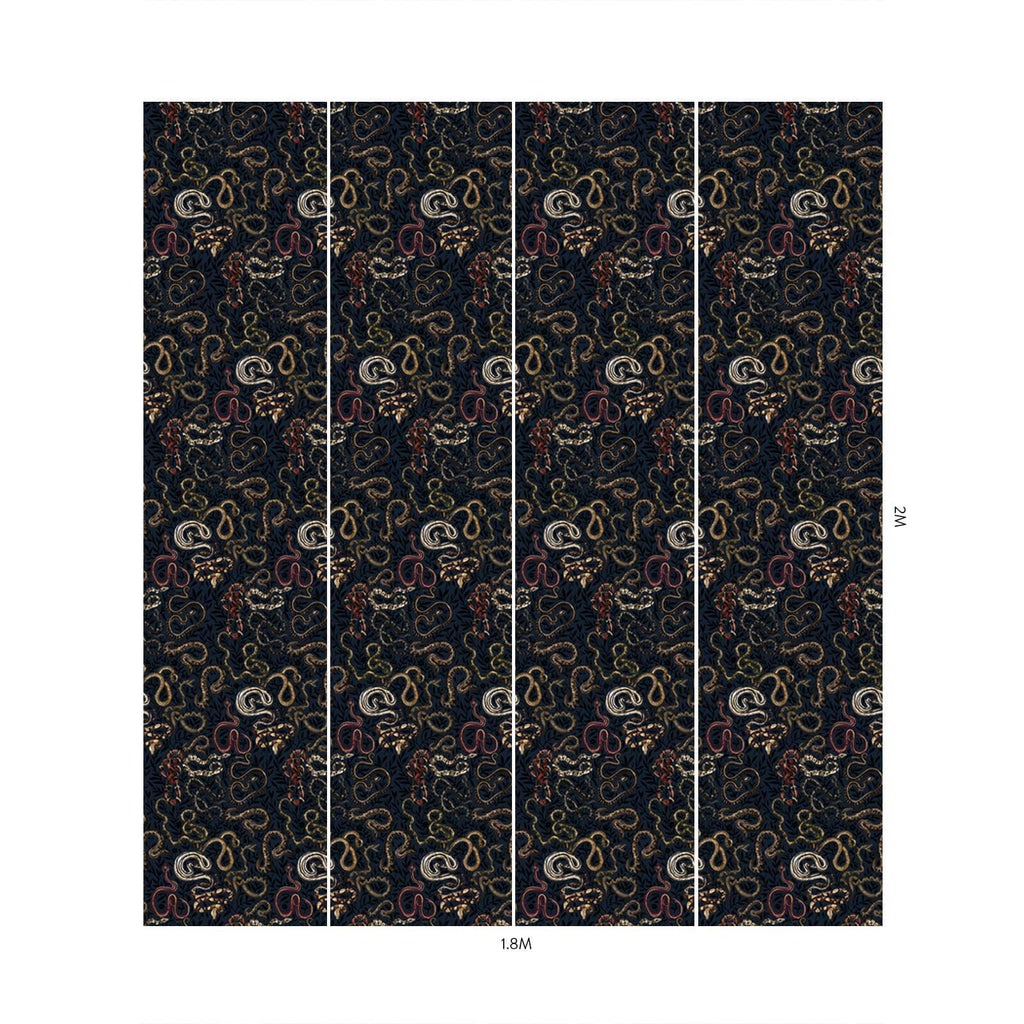 SNAKES AND ADDERS Wallpaper Black House of Hackney