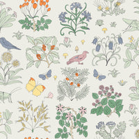 VOYSEY'S GARDEN MAGNA Wallpaper Sample - Off White