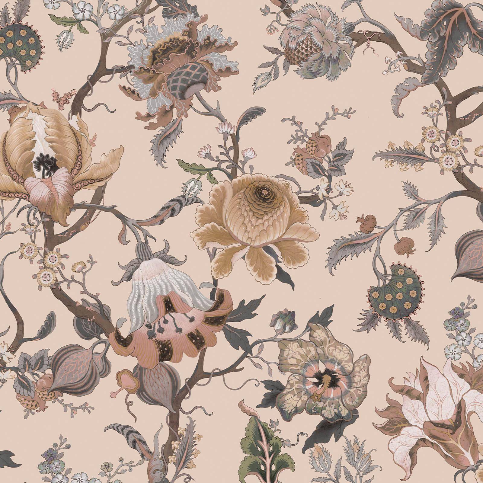 a wallpaper with flowers