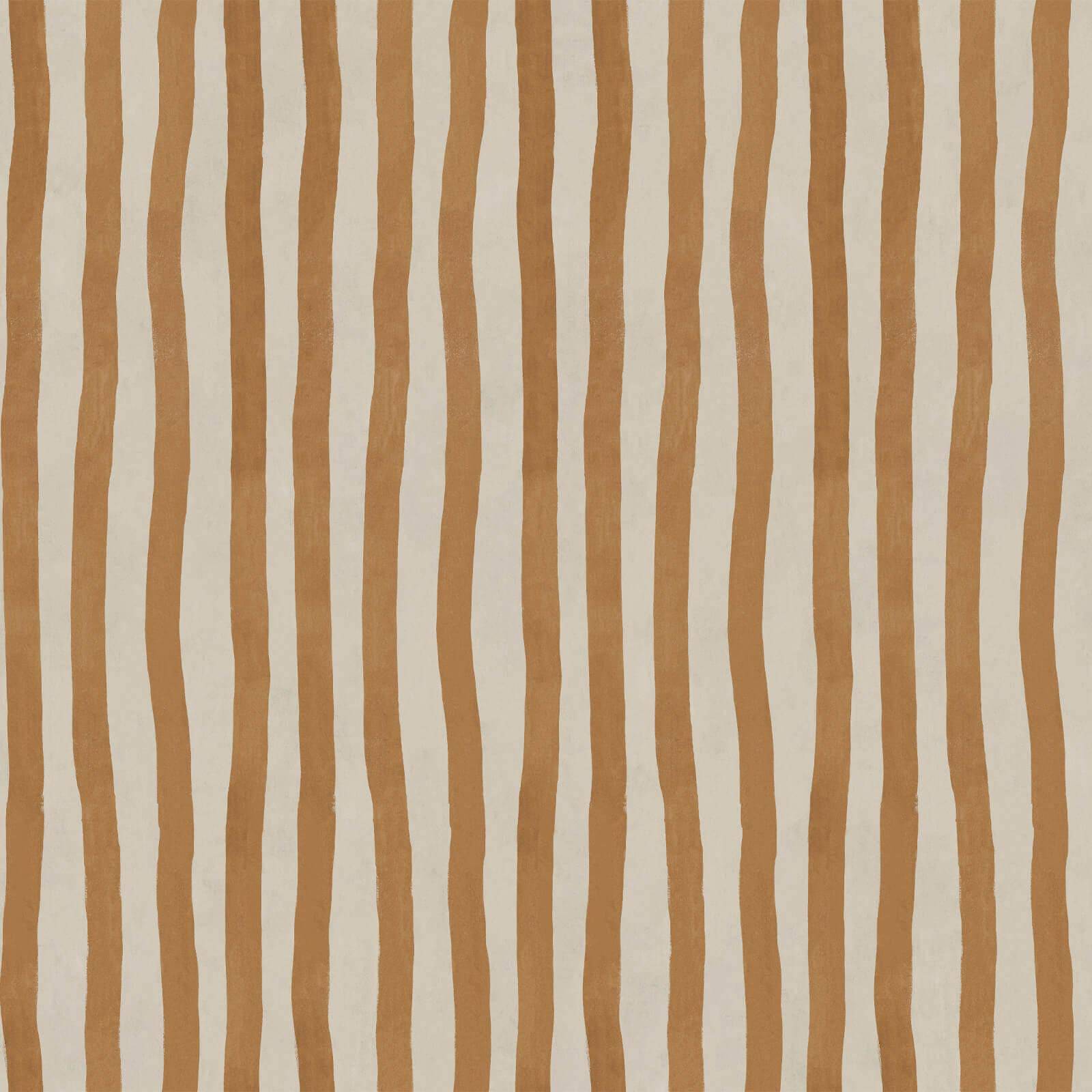 ARTIST'S STRIPE Wallpaper - Amber Sample
