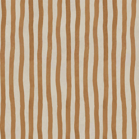 ARTIST'S STRIPE Wallpaper - Amber Sample
