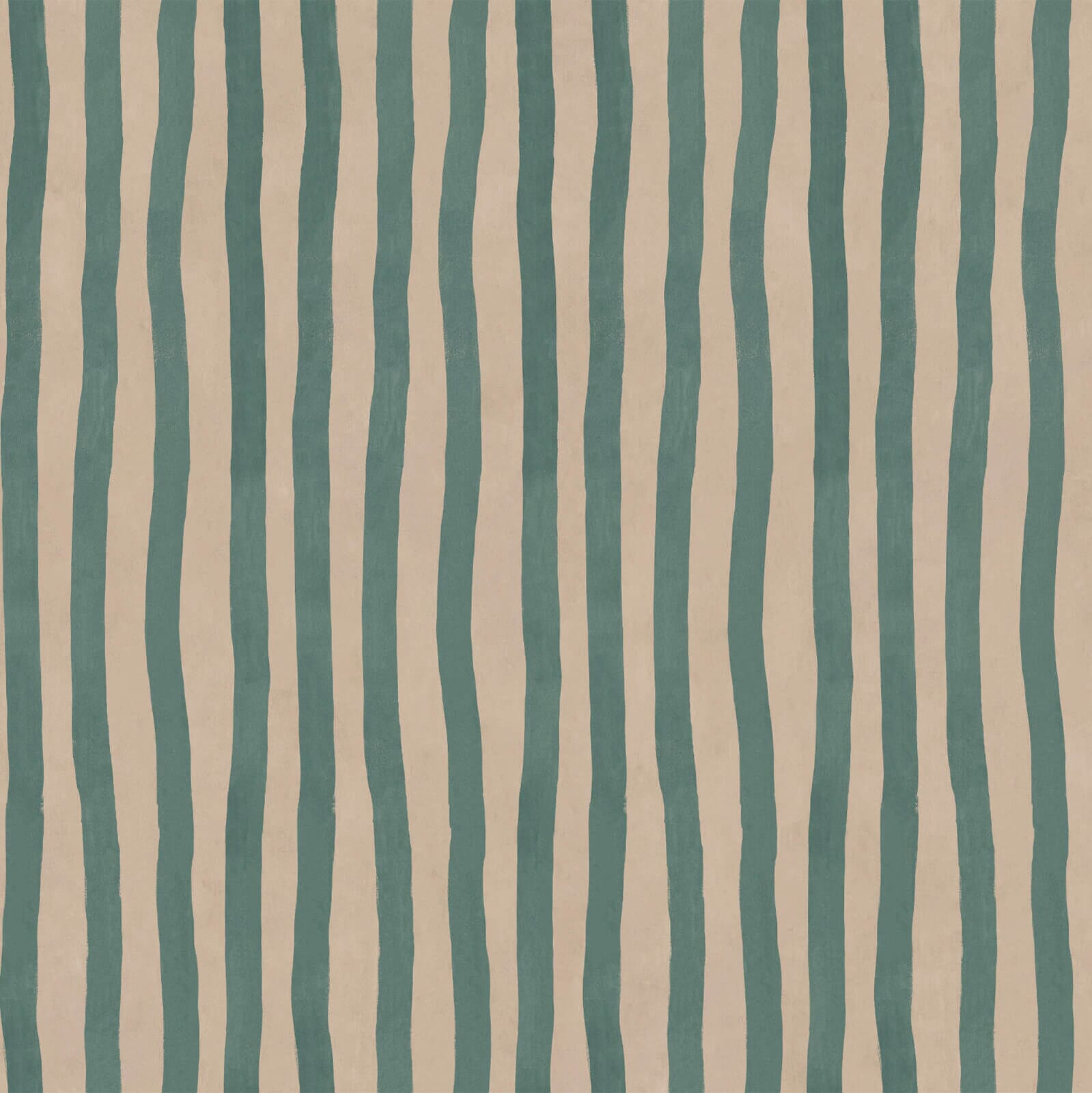 ARTIST'S STRIPE Wallpaper - Euphorbia & Alabaster Sample