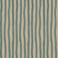 ARTIST'S STRIPE Wallpaper - Euphorbia & Alabaster Sample