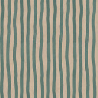 ARTIST'S STRIPE Wallpaper - Euphorbia & Alabaster
