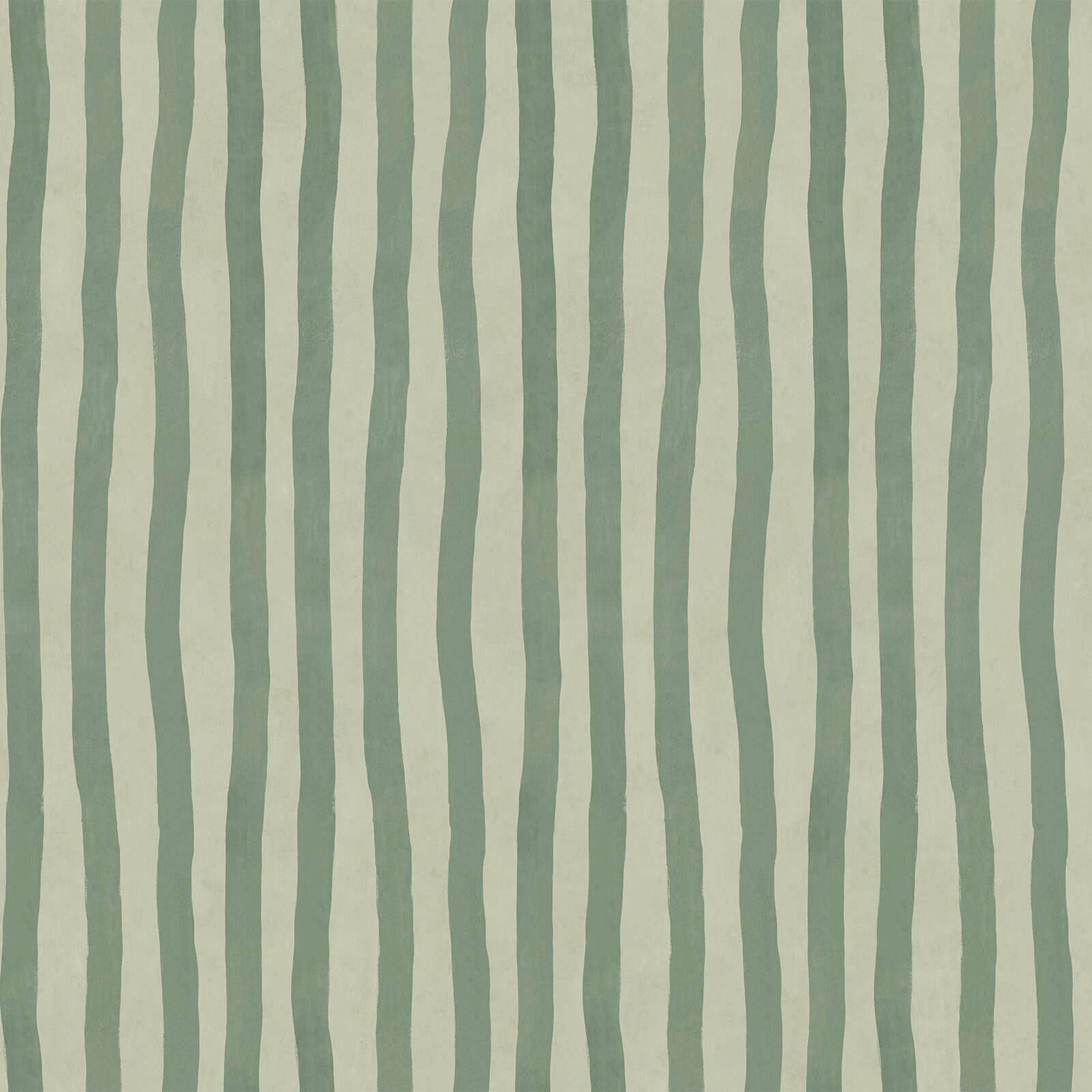 ARTIST'S STRIPE Wallpaper - Opal Sample